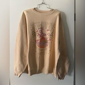 Billabong Cream Textured Sweatshirt